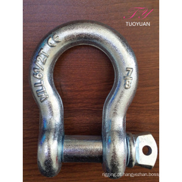 U. tipo de S. gota forjou o parafuso pino Bow Shackle